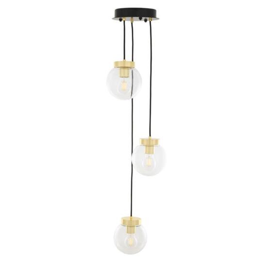 Agusta Cascade Globe Chandelier, Three Light