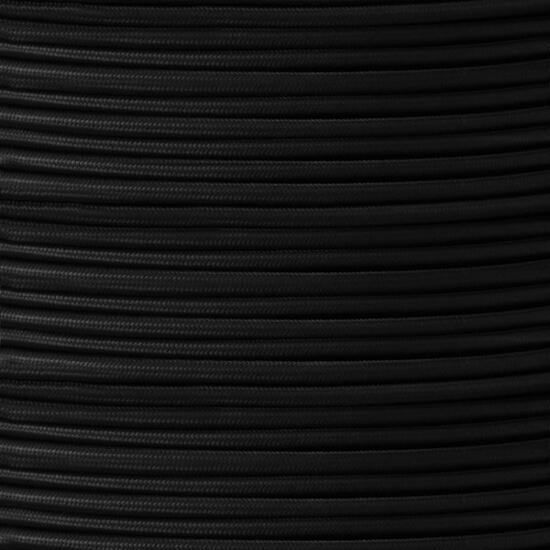 Black Fabric Braided Cable, 2 Core Round