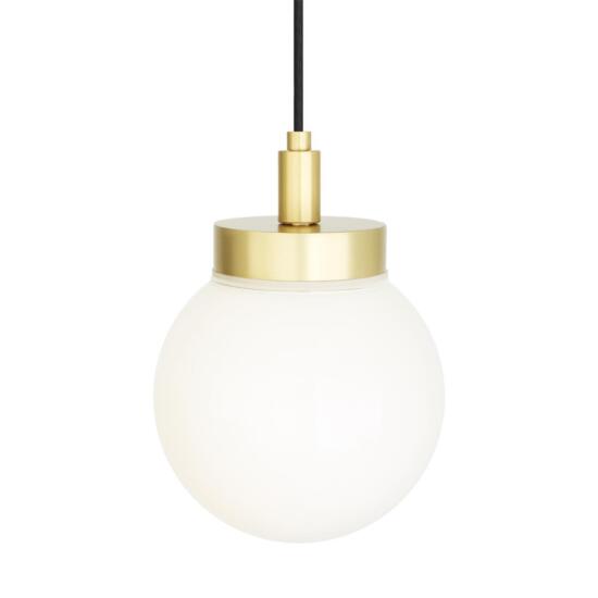 Jordan pendant IP65 Satin Brass Opal Globe