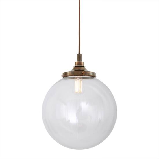 Laguna Clear Globe Pendant Light 35cm IP44