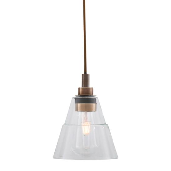 Kairi Glass Bathroom Pendant Light 18cm IP65