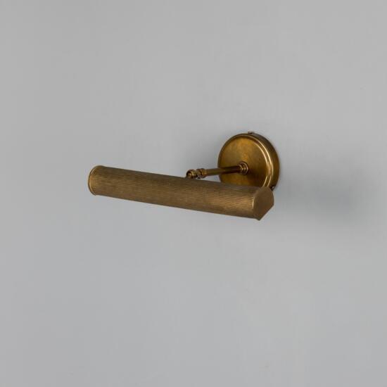 Bilbury Adjustable Reeded Brass Picture Light 35.5cm IP20