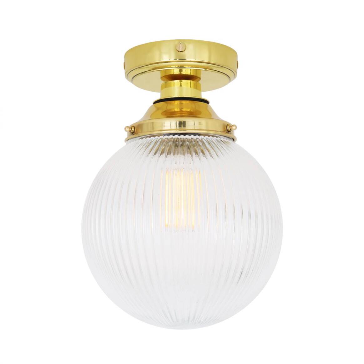 Cherith Reeded Globe Ceiling Light 20cm IP44 main product image