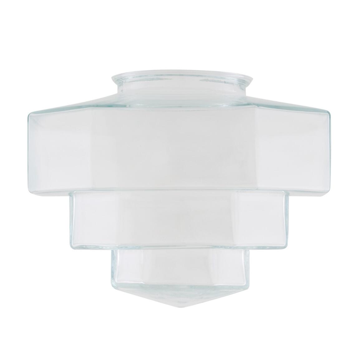 Art Deco Stepped Glass Lamp Shade 22cm main product image