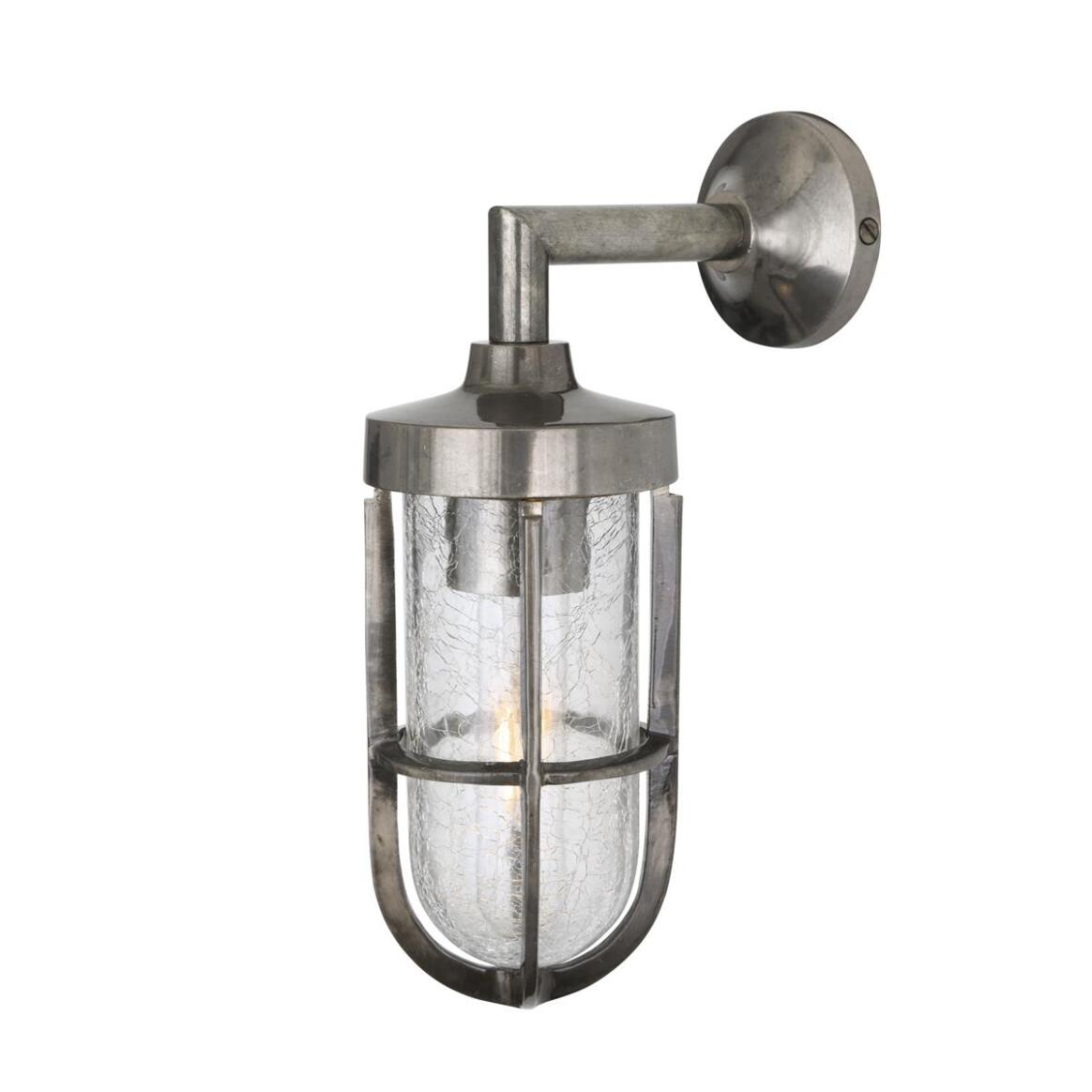Cladach Brass Well Glass Wall Light 30cm IP65 main product image