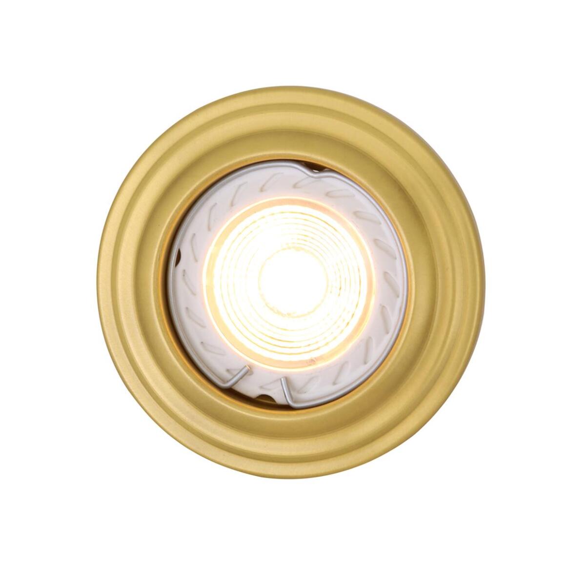 Lefkosia Circular Brass Recessed Spotlight 8cm IP20 main product image