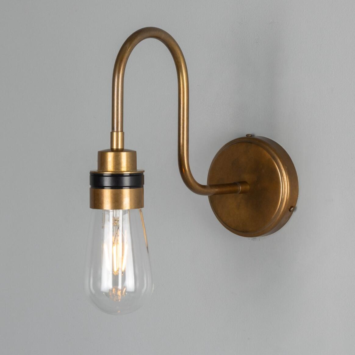 Bo Glass Swan Neck Wall Light IP65 main product image