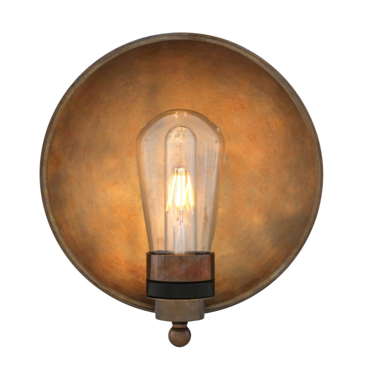 Galit Brass Dish Wall Light 25cm IP65 main product image