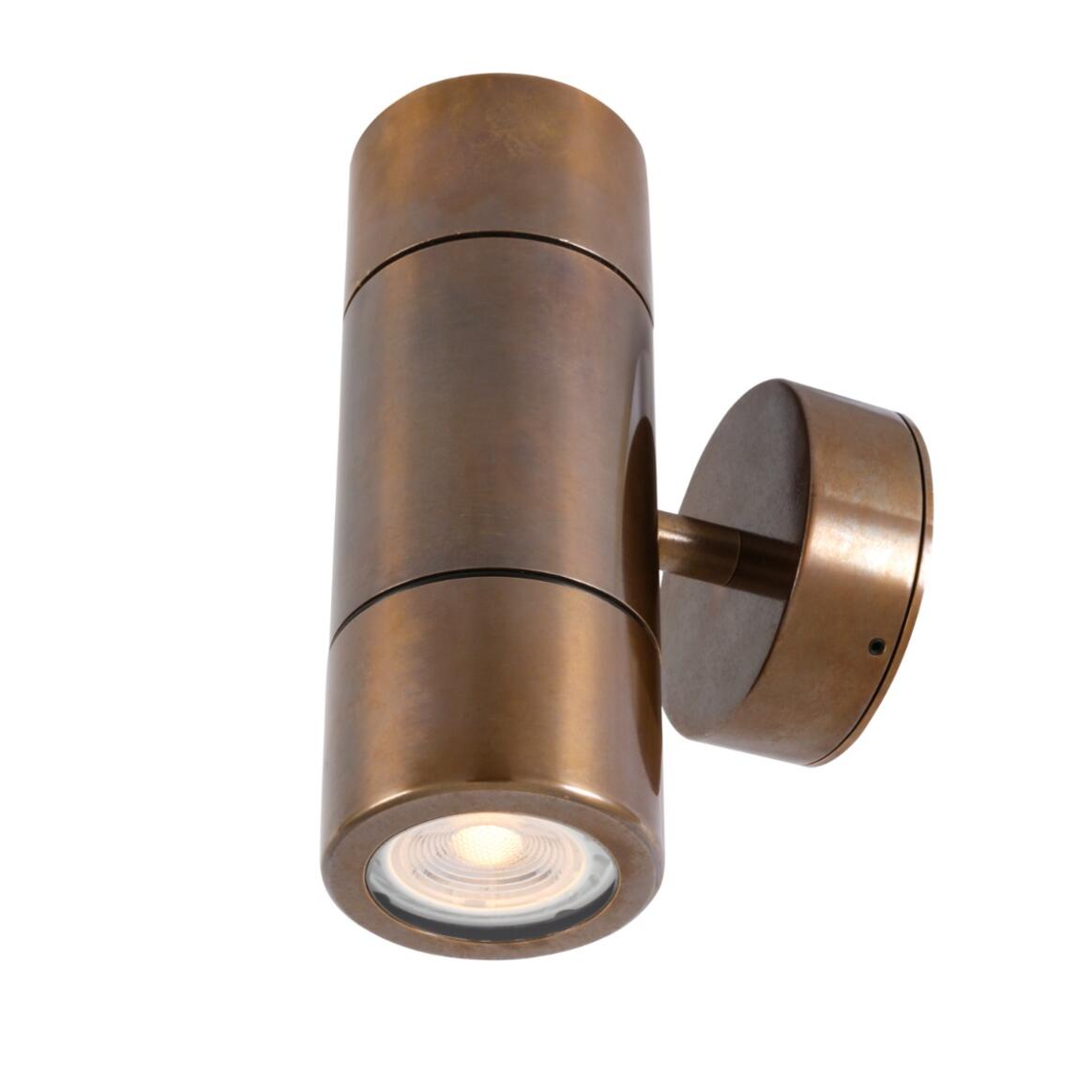 Lana Up / Down Brass Wall Light 17.5cm IP44 / IP65 main product image