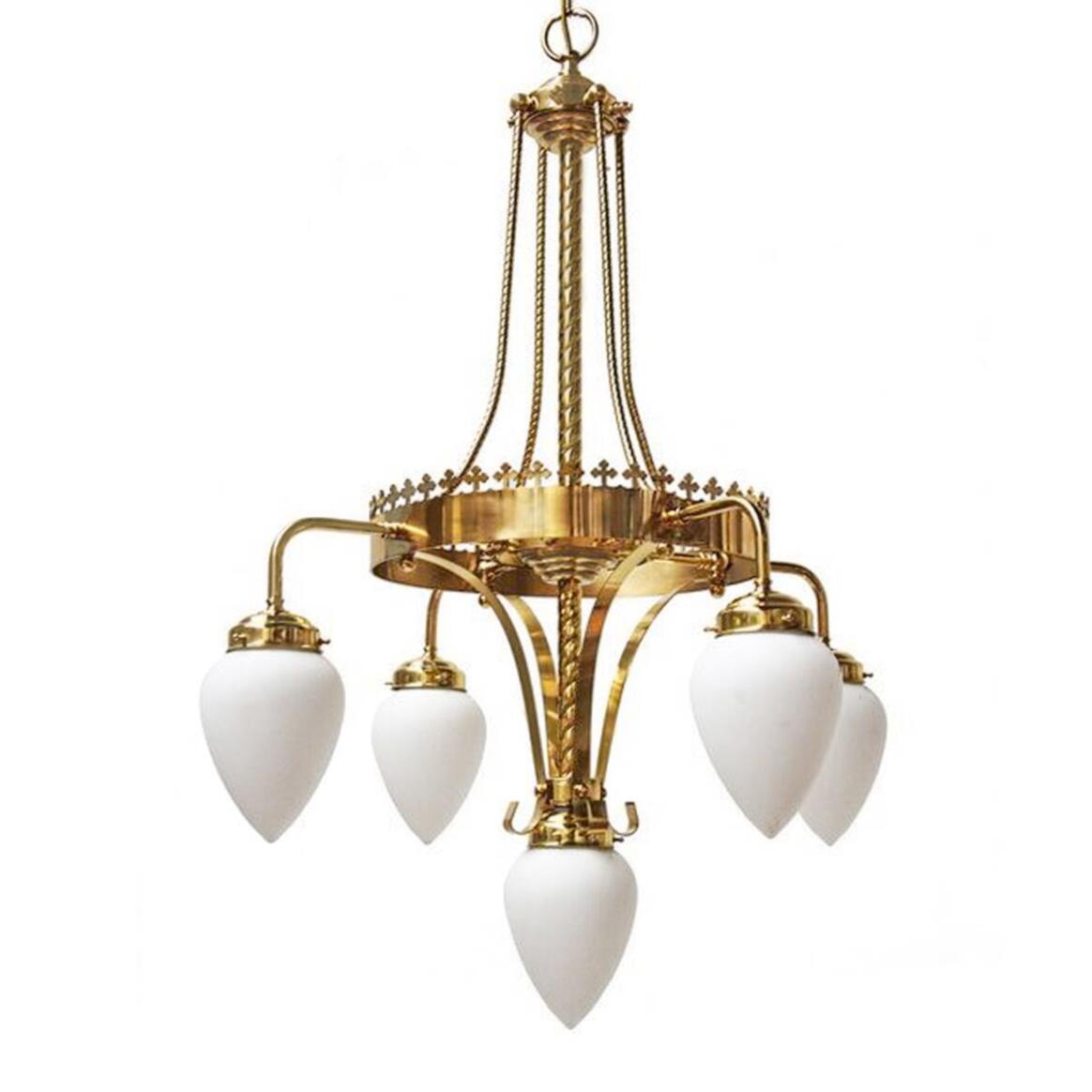 Killarney Four-Arm Church Chandelier, Five Light main product image