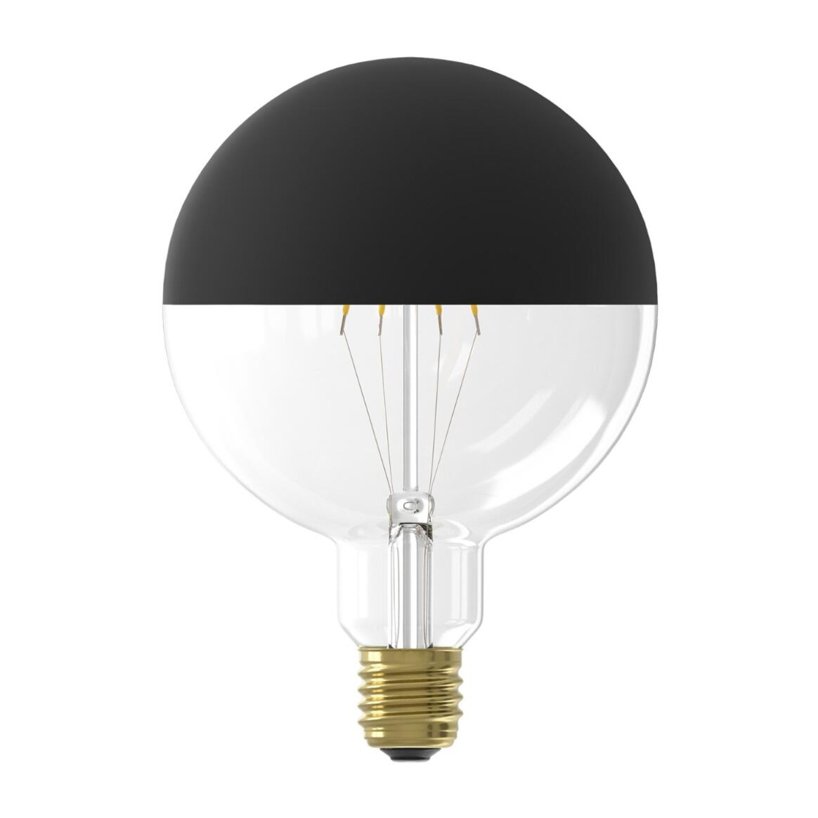 LED Filament Mirror Top Light Bulb Black Dimmable E27 4W 2000k 190lm 12.5cm main product image