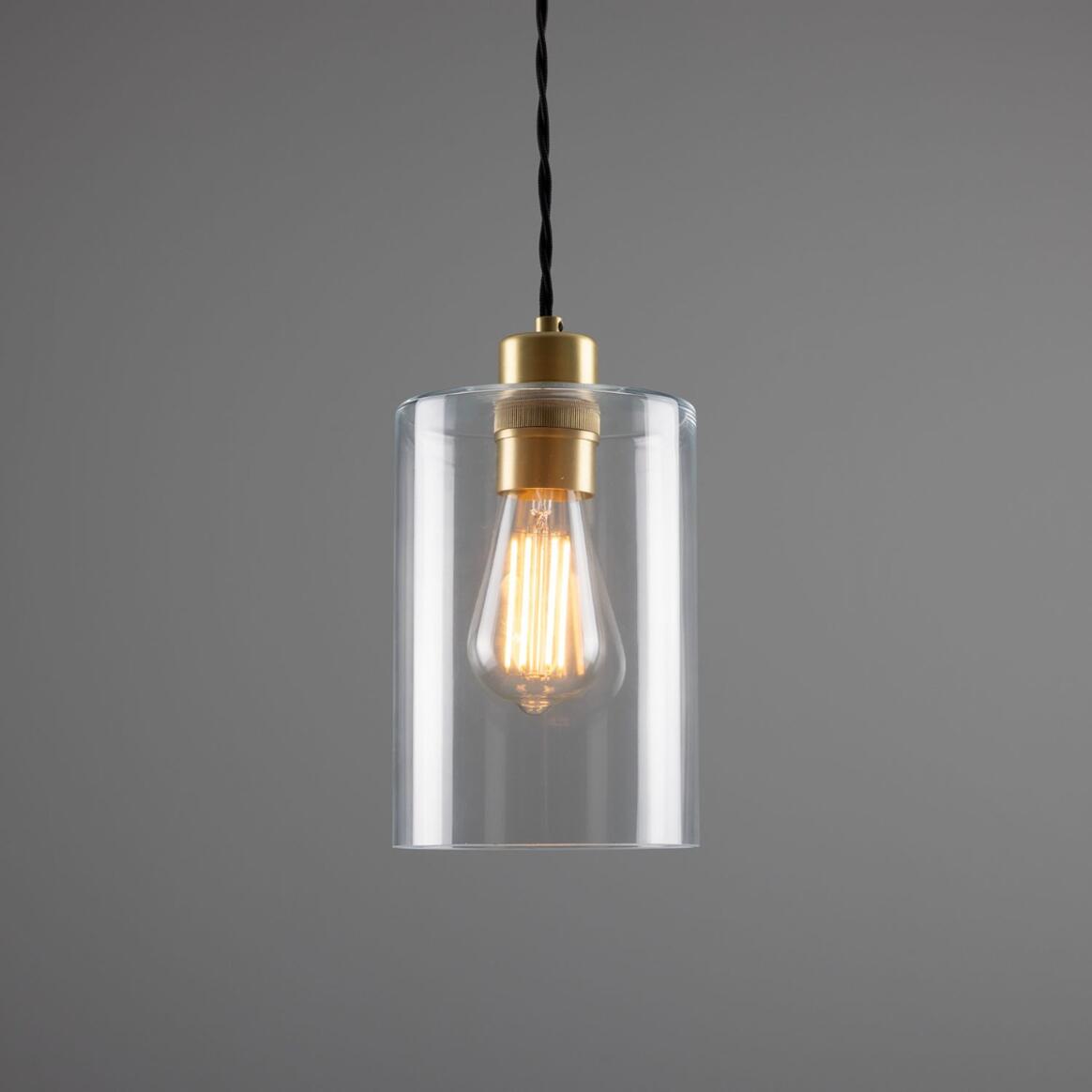 Dalat pendant light with glass lamp shade main product image
