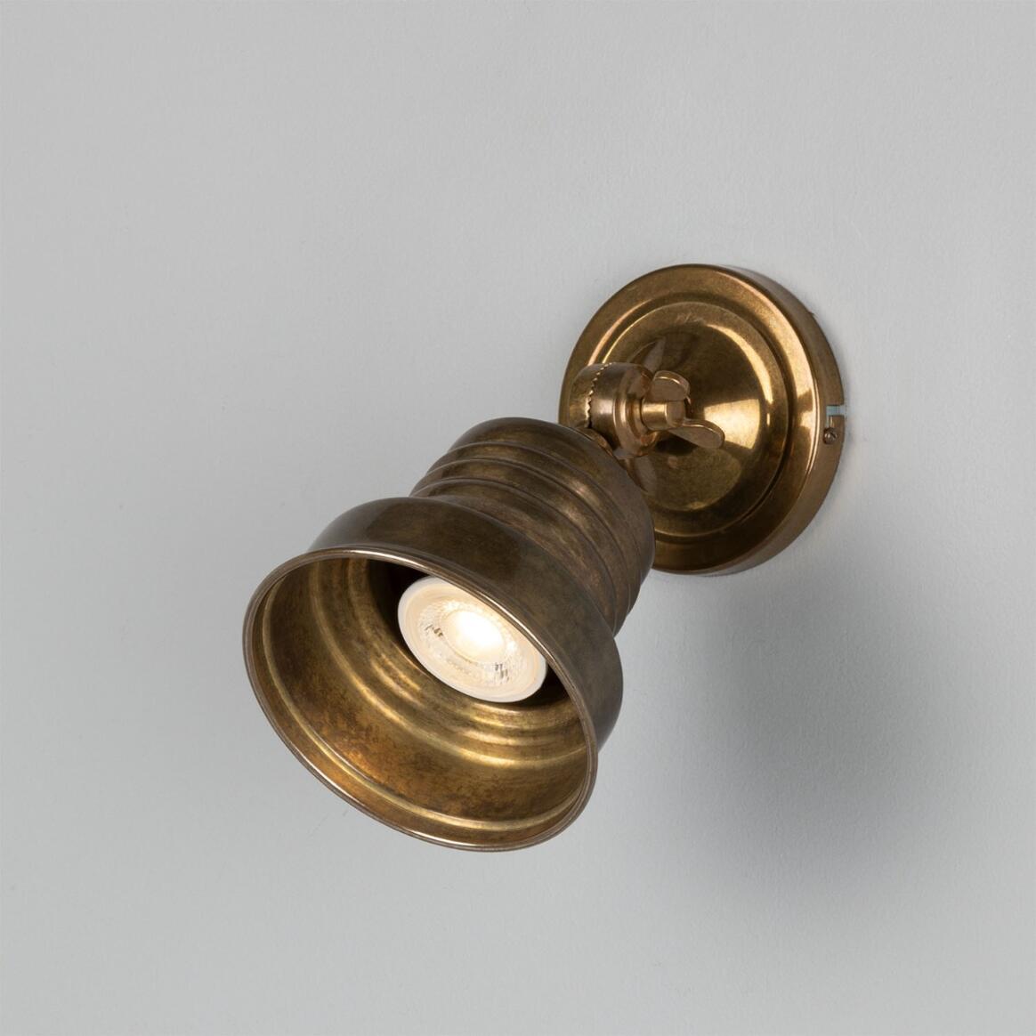 Sucre Adjustable Industrial Brass Spotlight 11.5cm IP20 main product image