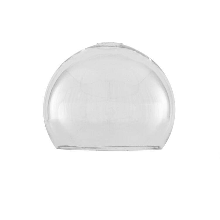 Clear open globe glass lamp shade 25cm