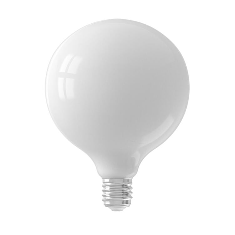 LED Milky White Globe Bulb Dimmable E27 6W 2700k 650lm 12.5cm