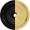 Powder-Coated Matte Black / Natural Brass
