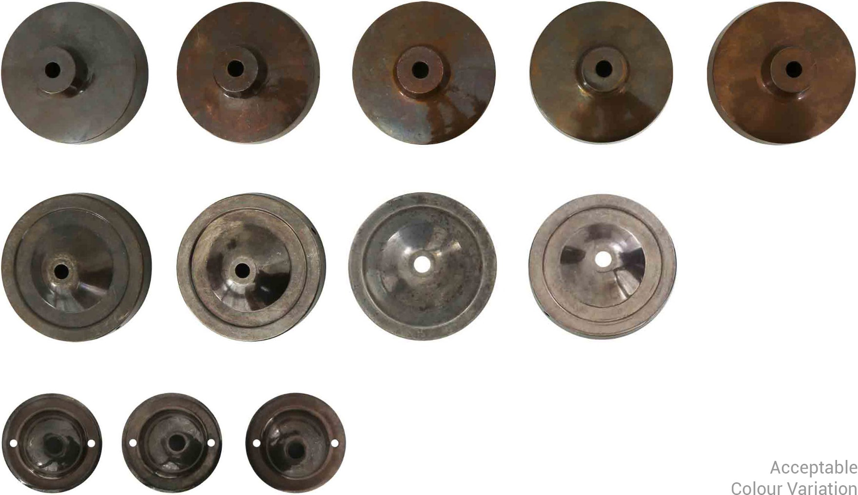 Acceptable colour variations Acceptable colour variations